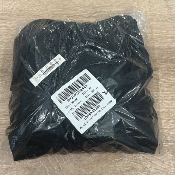 NWT Madewell Plus Resort Long-Sleeve Shirt in Ramie - Picture 2 of 2